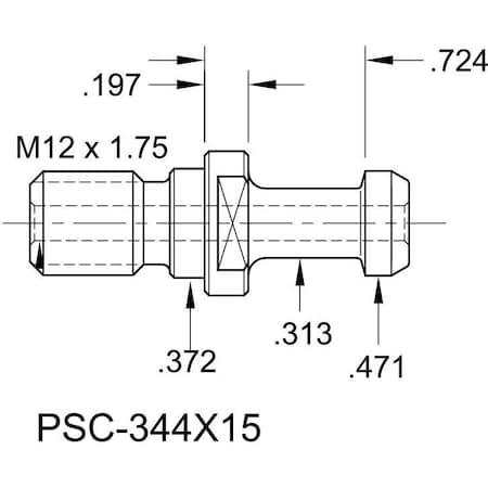 Tj Davies Co Coolant Through Retention Knob PSC-344X15